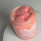 Pink sugar foaming body scrub