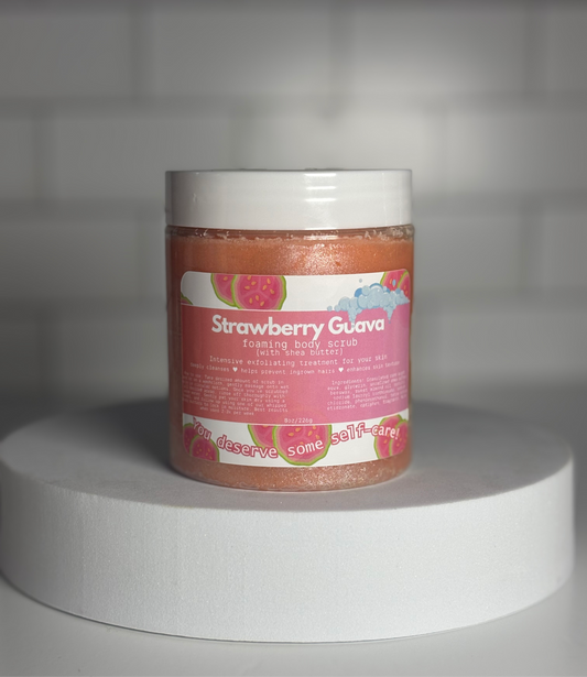 Strawberry Guava foaming body scrub