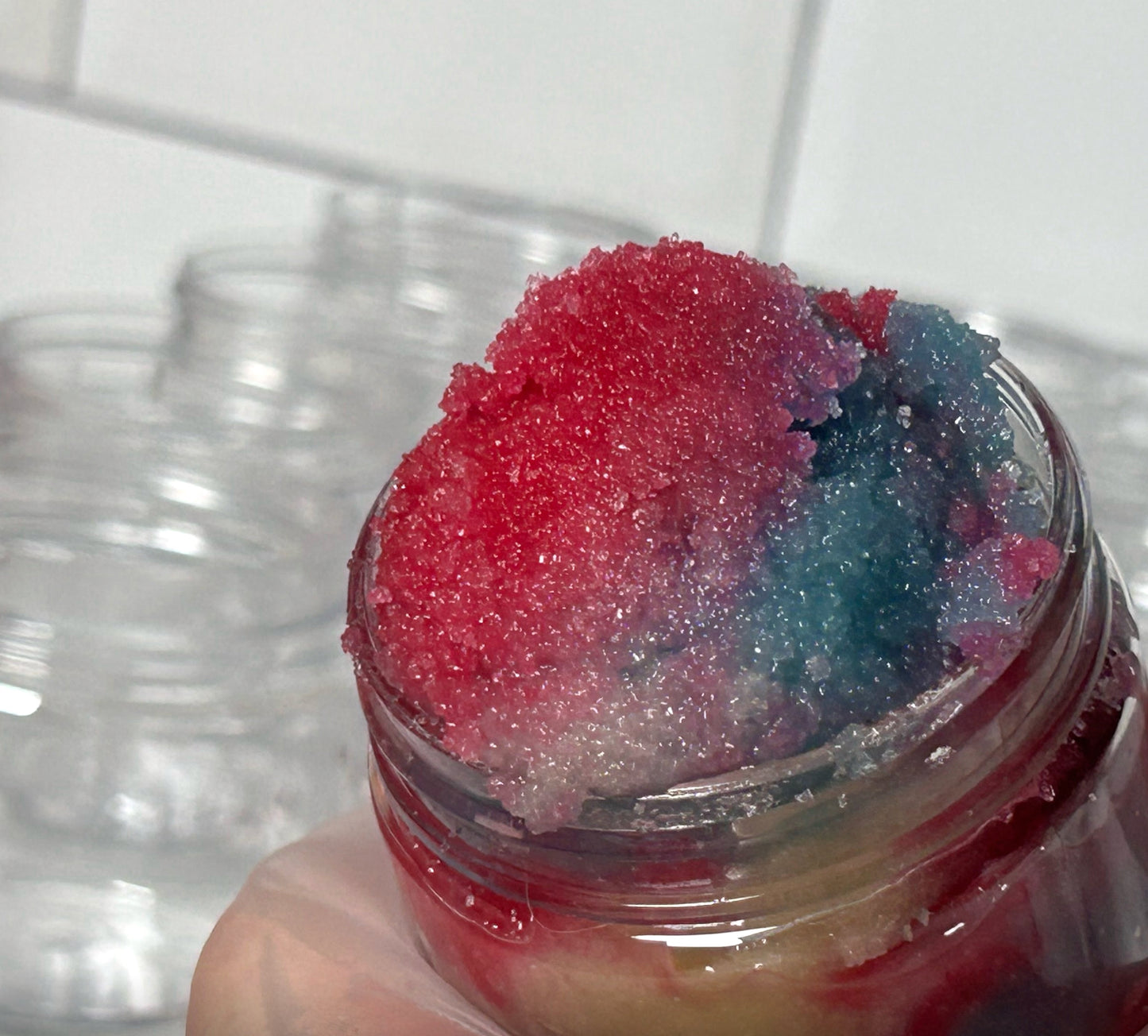 Bomb pop whipped lip scrub