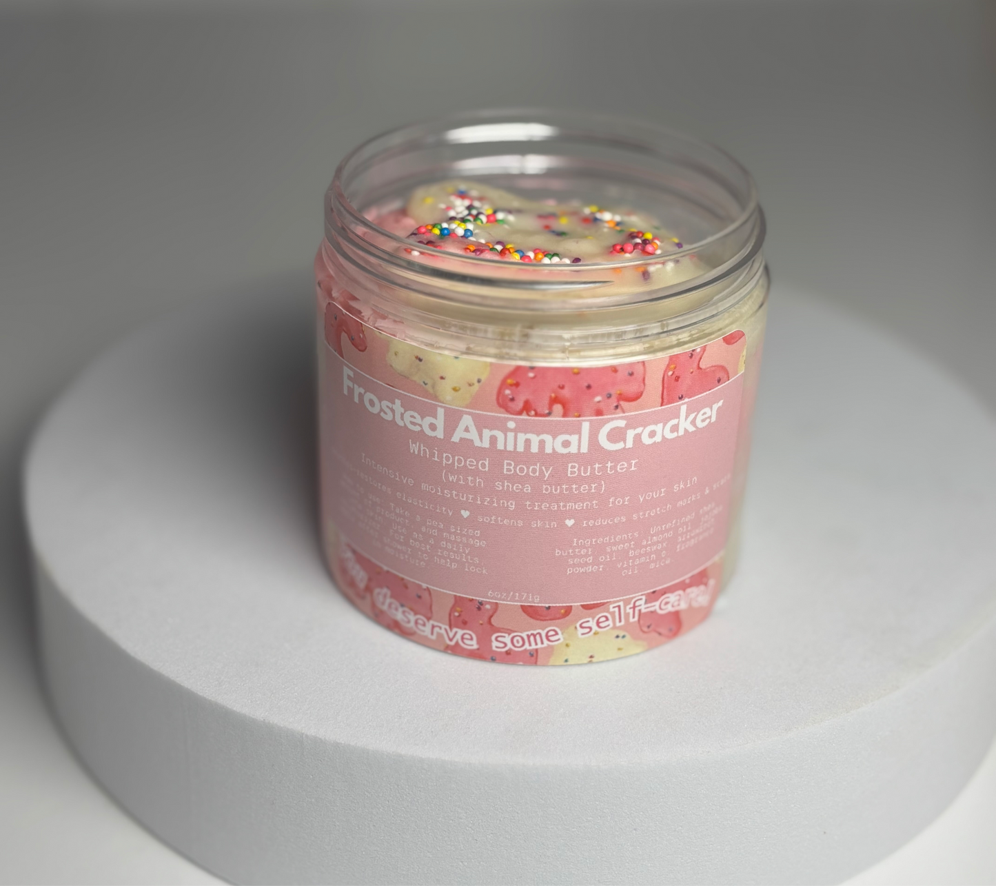 Frosted animal cracker body butter