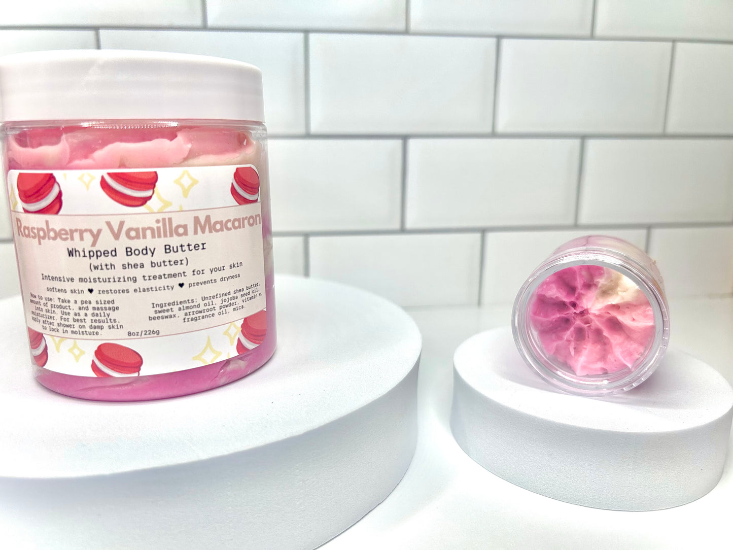 Raspberry Vanilla Macaron body butter