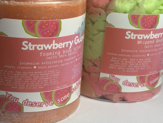 Strawberry Guava foaming body scrub