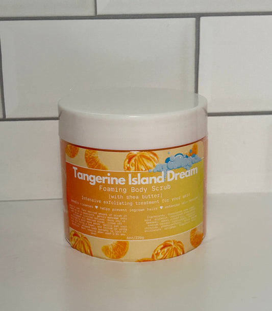 Tangerine Island Dream foaming body scrub