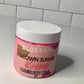 ‘Brown sugar kisses’ foaming body scrub