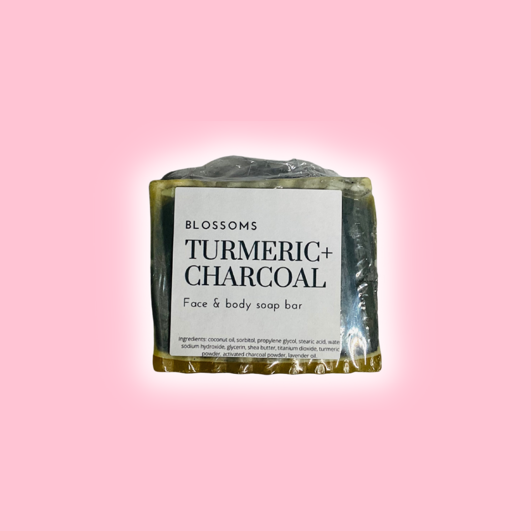 Turmeric+Charcoal face & body soap bar