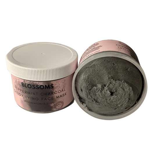 Peppermint charcoal detox face mask