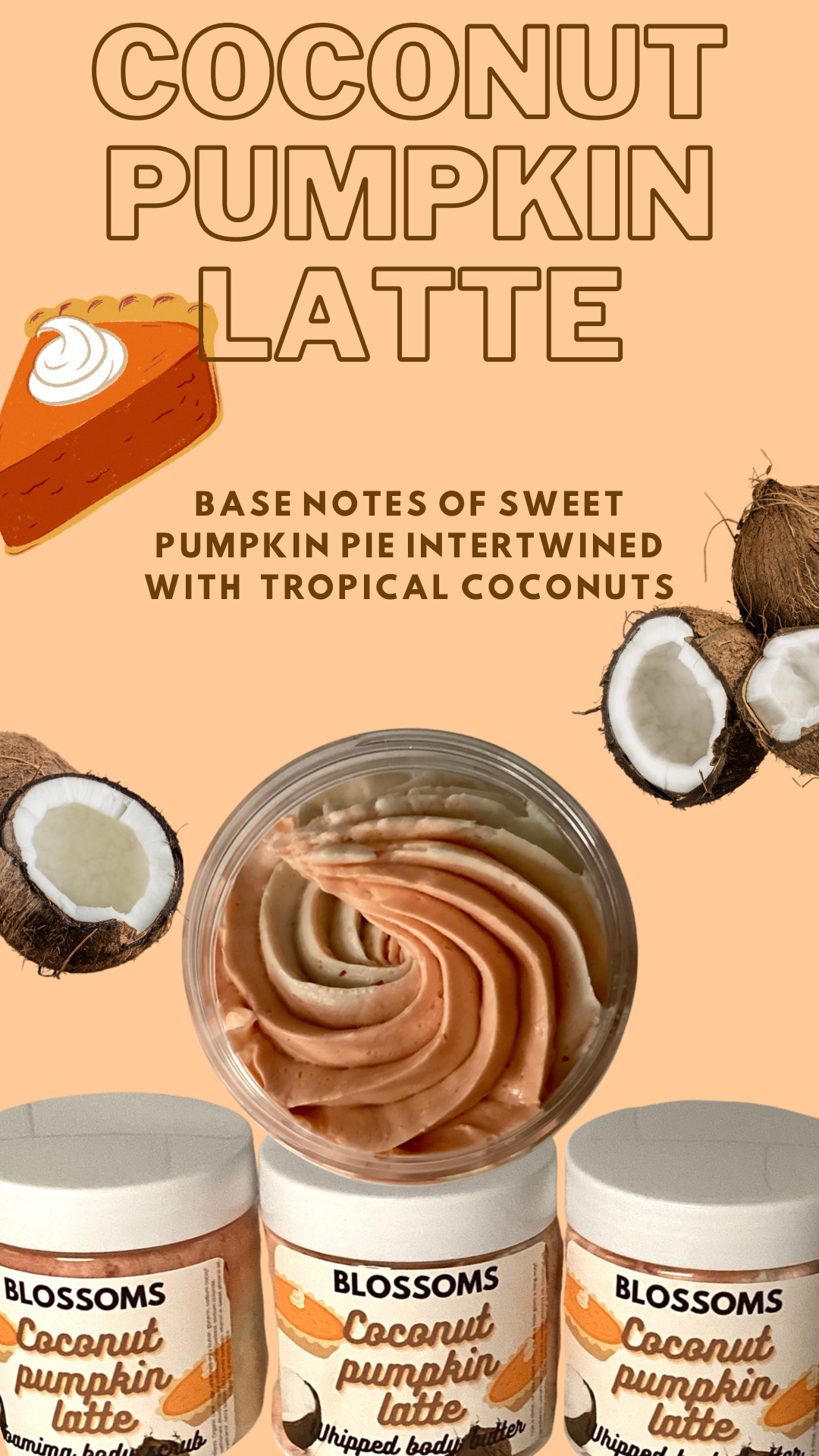 Coconut pumpkin latte body butter